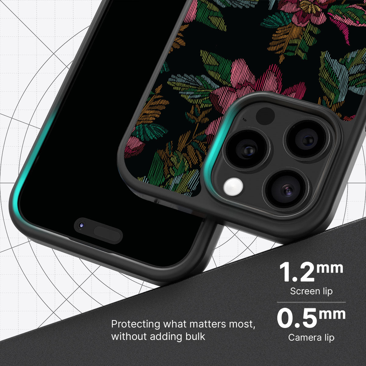 Woven Blooms - iPhone 15 Pro Case #case type_core (magsafe), #case type_core (non magsafe)