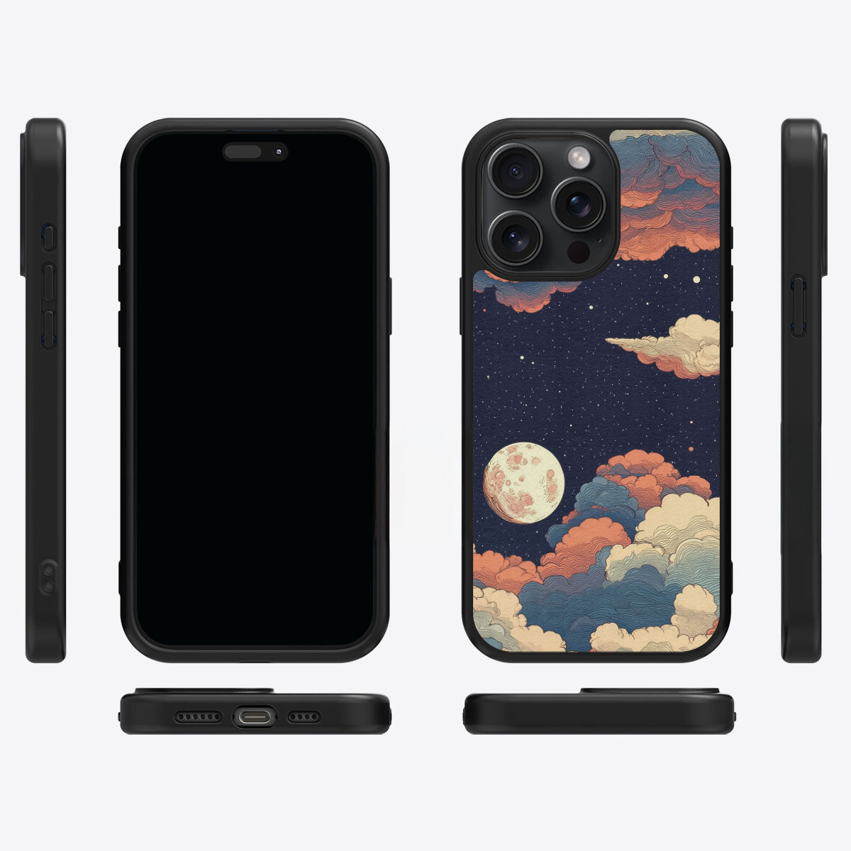 Blushed Moon - iPhone 15 Pro Max Case #case type_core (magsafe), #case type_core (non magsafe)