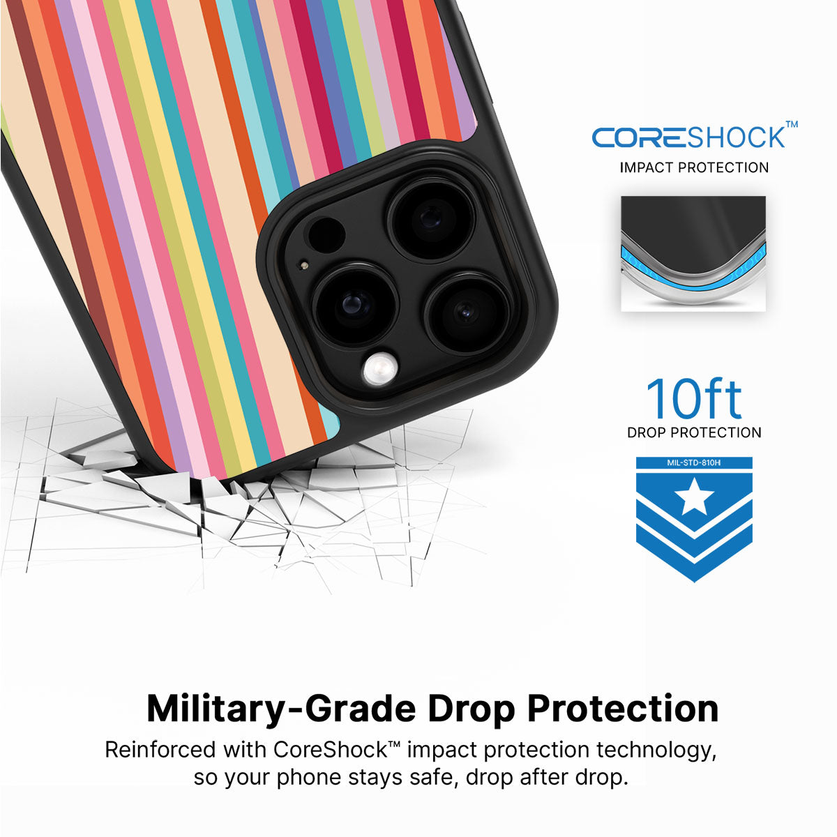 Candy Stripe - iPhone 15 Pro Max Case #case type_core (magsafe), #case type_core (non magsafe)