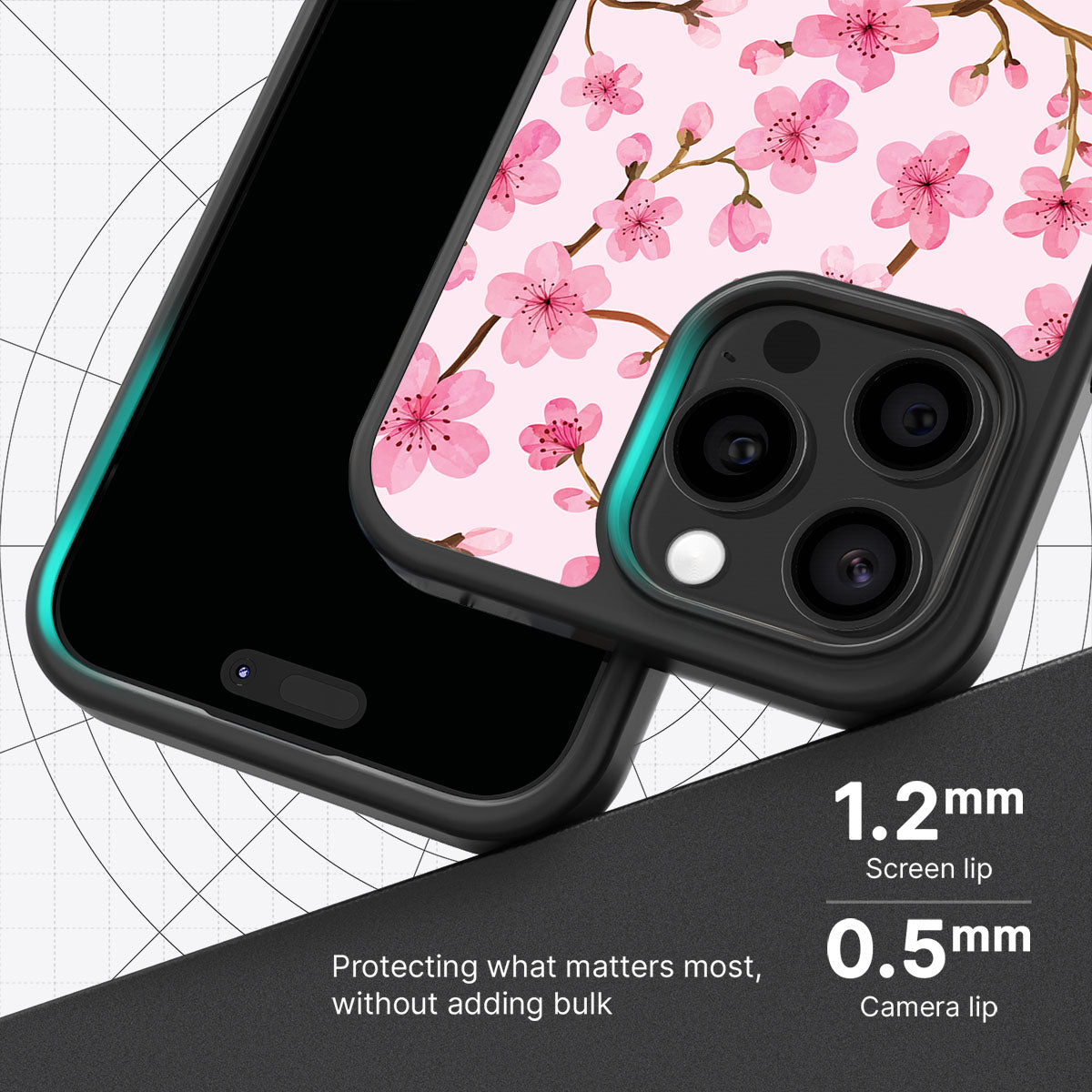 Cherry Blossom - iPhone 15 Pro Max Case #case type_core (magsafe), #case type_core (non magsafe)