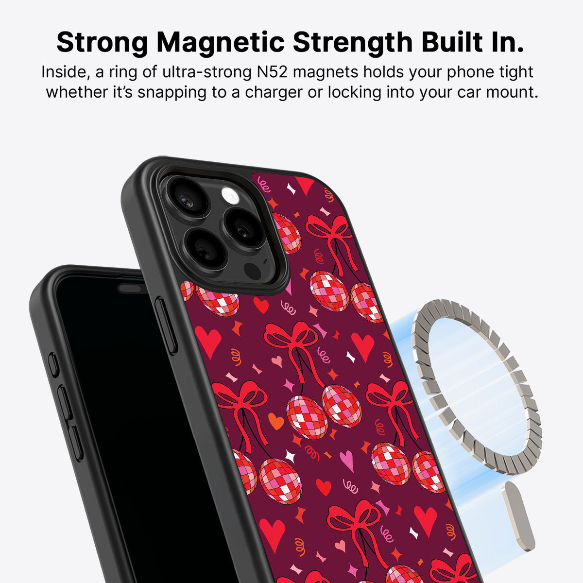Disco Cherries - iPhone 15 Pro Max Case #case type_core (magsafe)