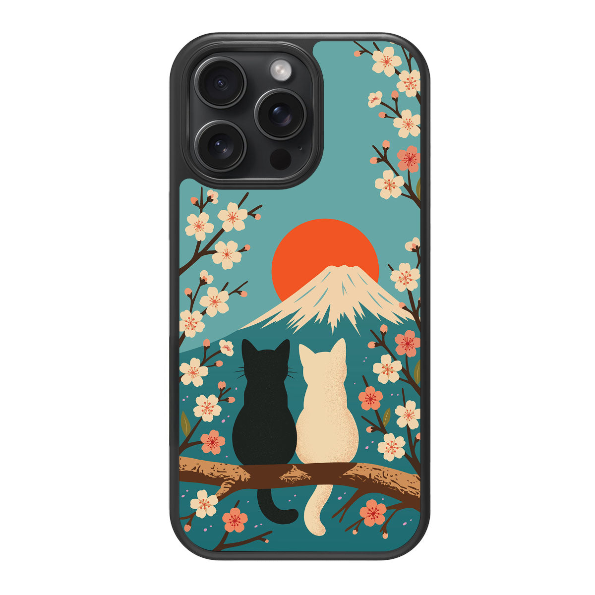 Fuji Cats - iPhone 15 Pro Max Case #case type_core (magsafe), #case type_core (non magsafe)