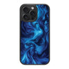 Blue Marble Designer iPhone 15 Pro Max Case – Indigo Impasto | MagSafe