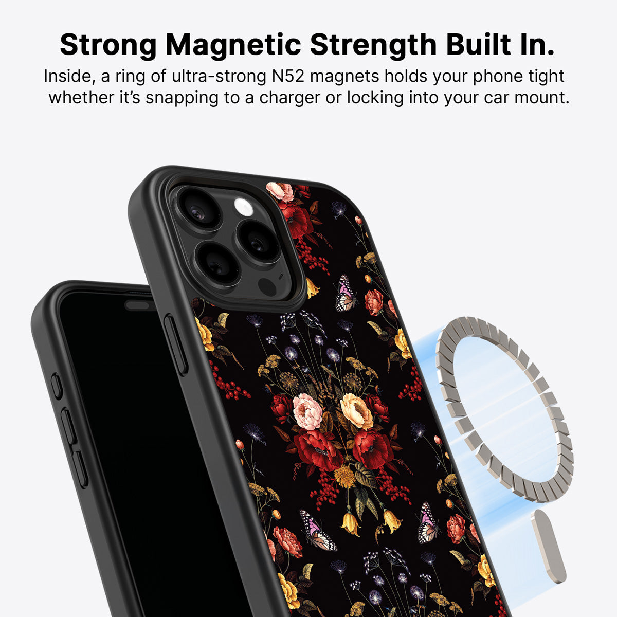 iPhone 15 Pro Max MagSafe case – Kelmscott Bloom design