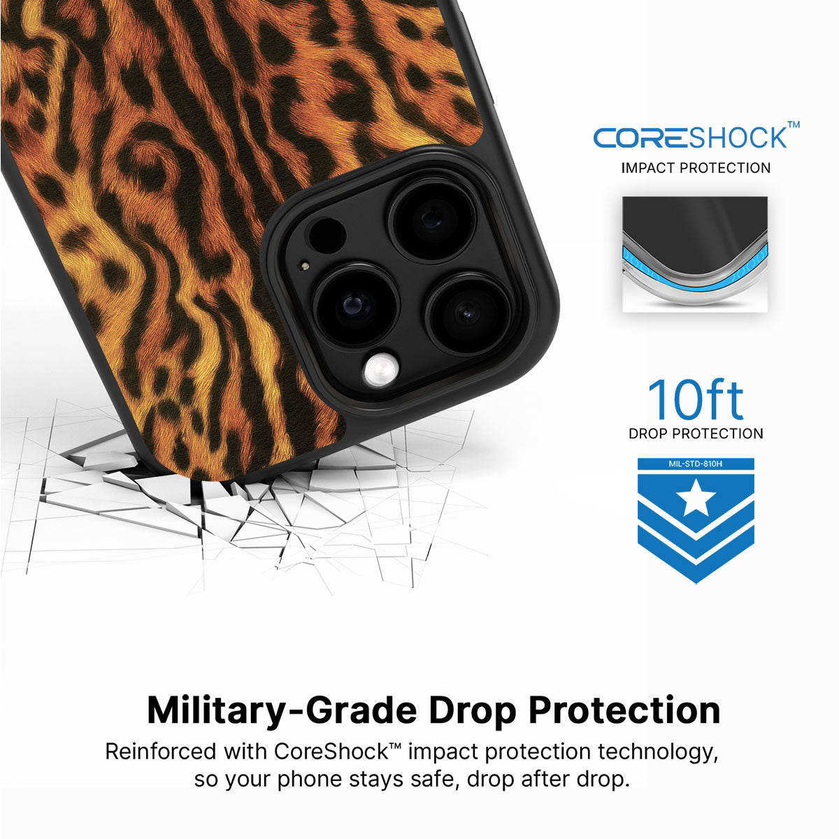 Leopard Trail - iPhone 15 Pro Max Case  #case type_core (magsafe), #case type_core (non magsafe)