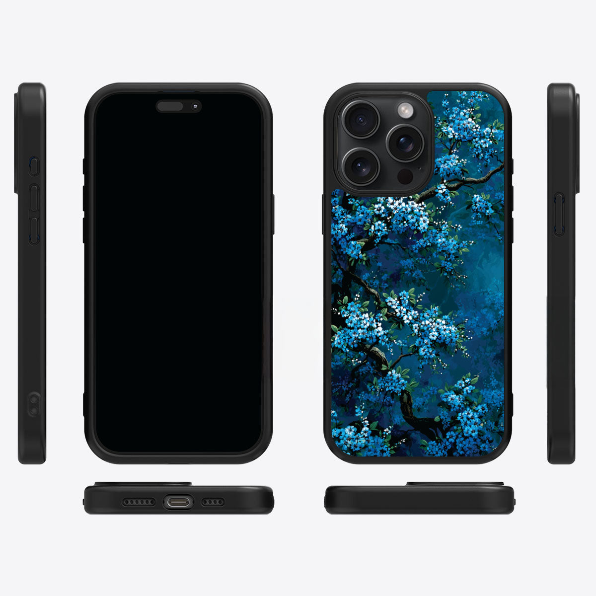 Moonlit Petals - iPhone 15 Pro Max Case #case type_core (magsafe), #case type_core (non magsafe)