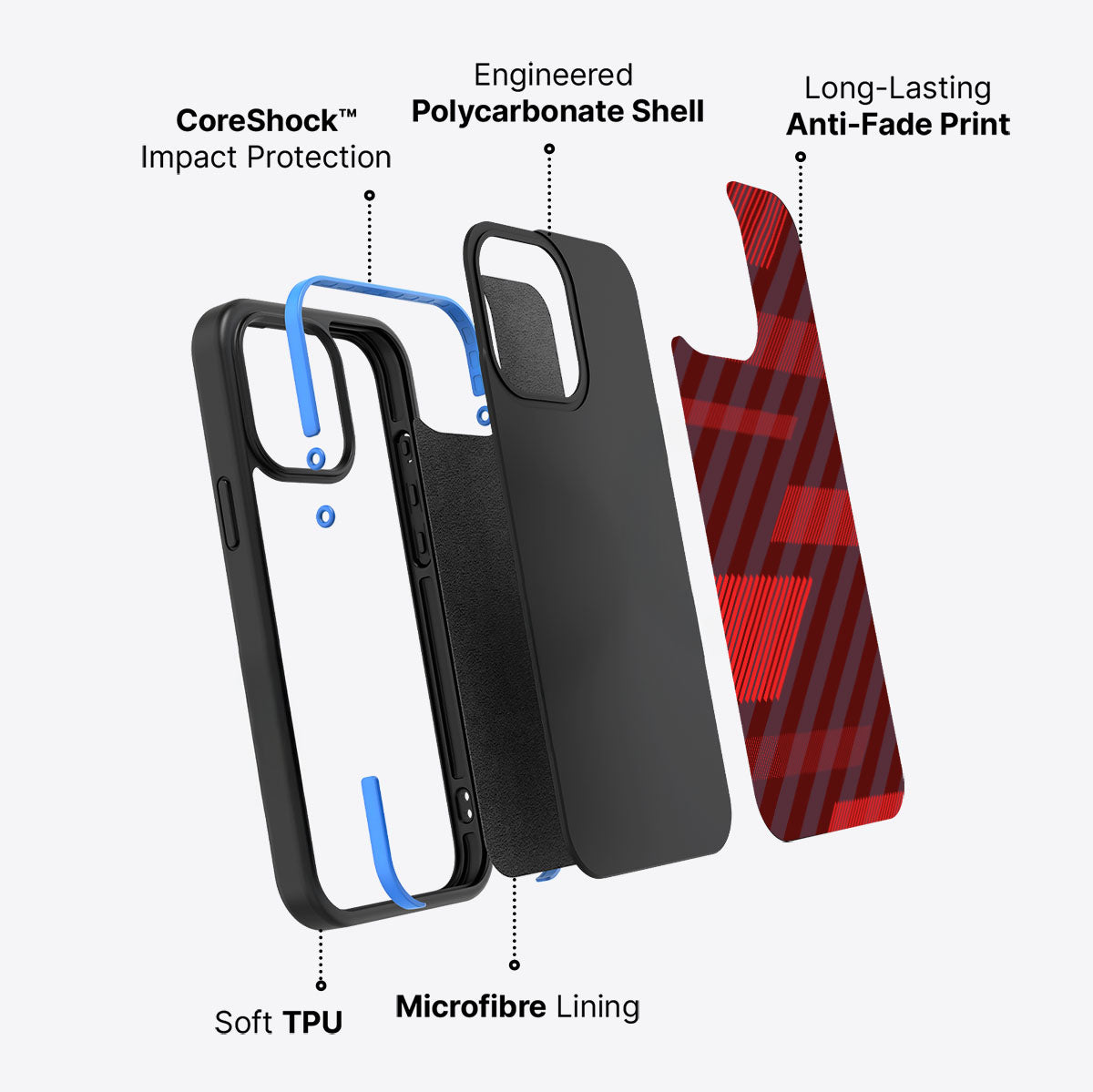 Orange Twill Play - iPhone 15 Pro Max Case #case type_core (non magsafe)