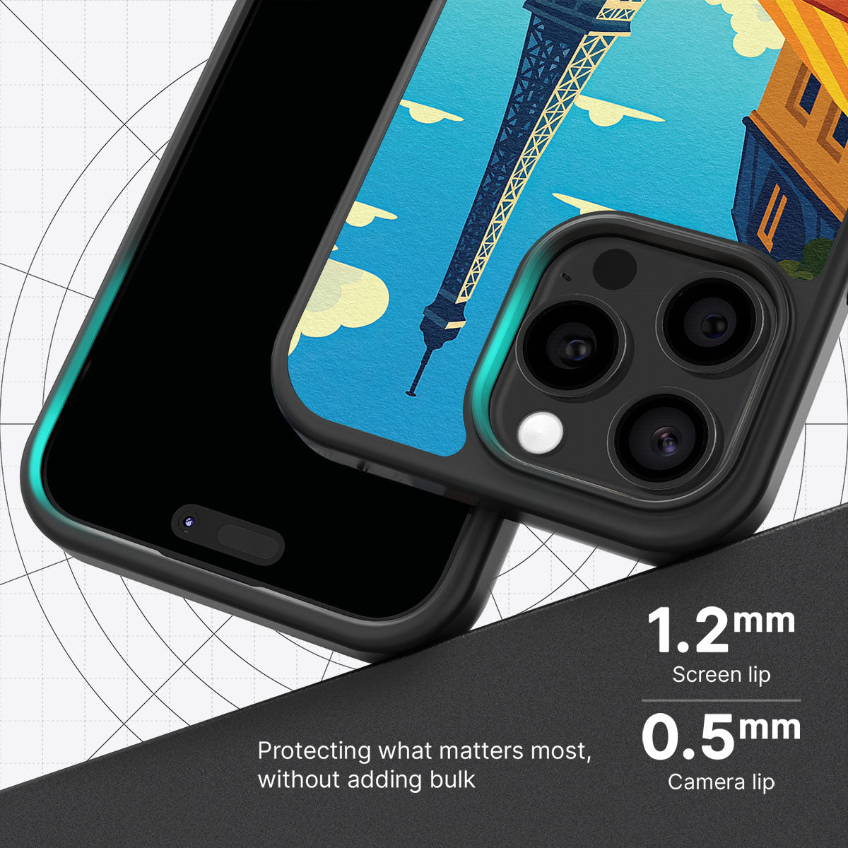 Paris - iPhone 15 Pro Max Case #case type_core (magsafe), #case type_core (non magsafe)