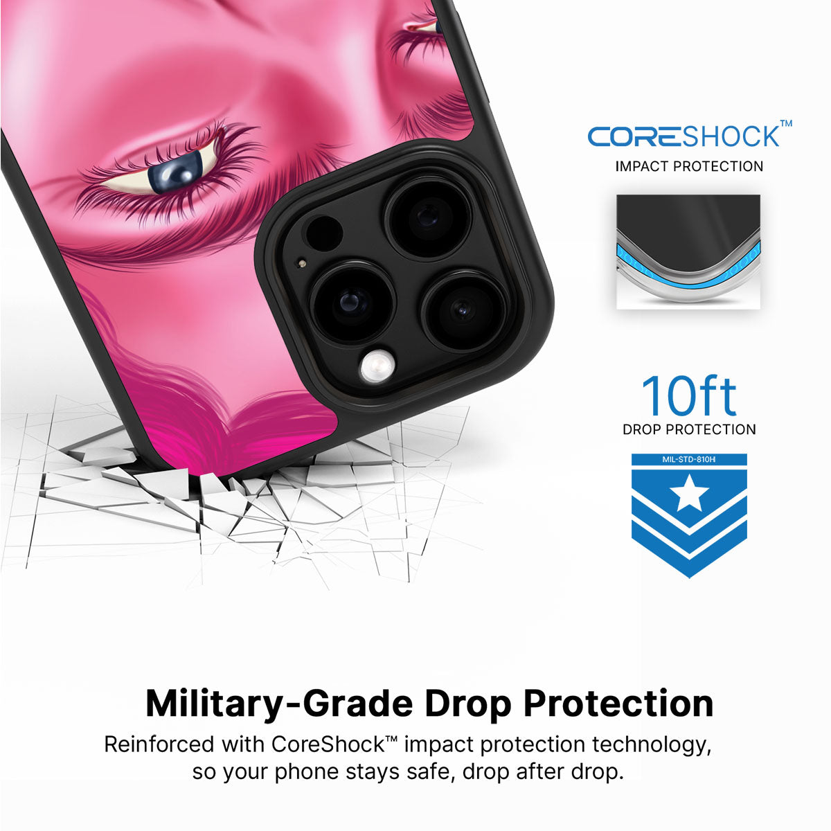 Pink Rage - iPhone 15 Pro Max Case #case type_core (magsafe), #case type_core (non magsafe)