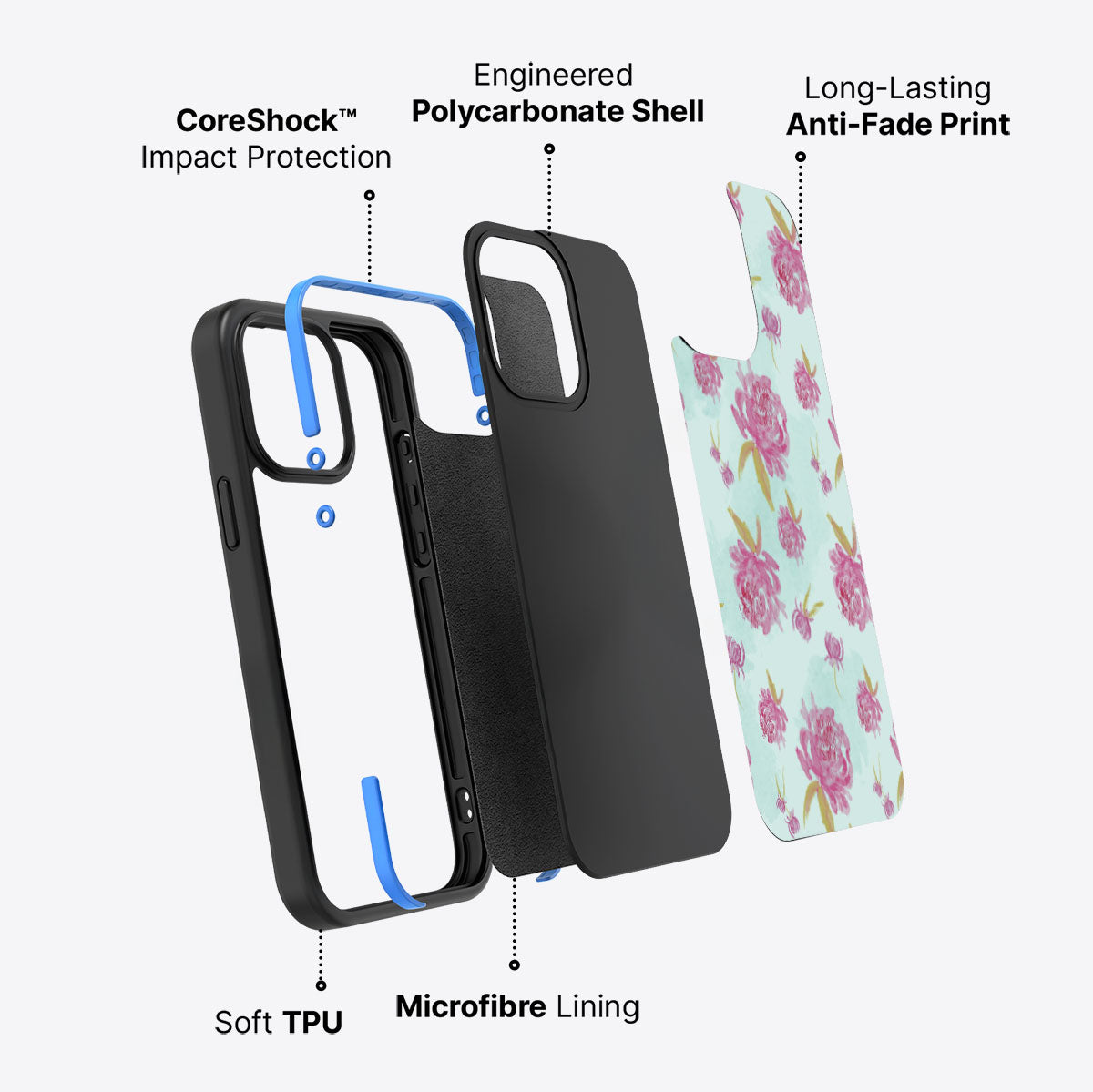 Rose Impressions - iPhone 15 Pro Max Case #case type_core (non magsafe)