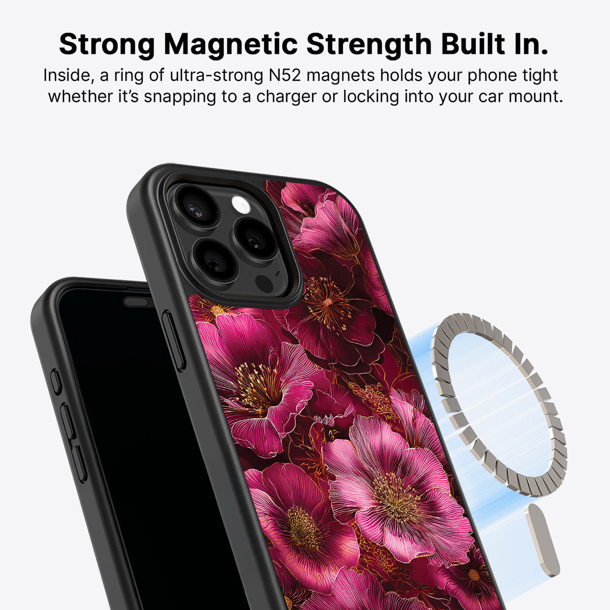 Ruby Flora - iPhone 15 Pro Max Case #case type_core (magsafe)