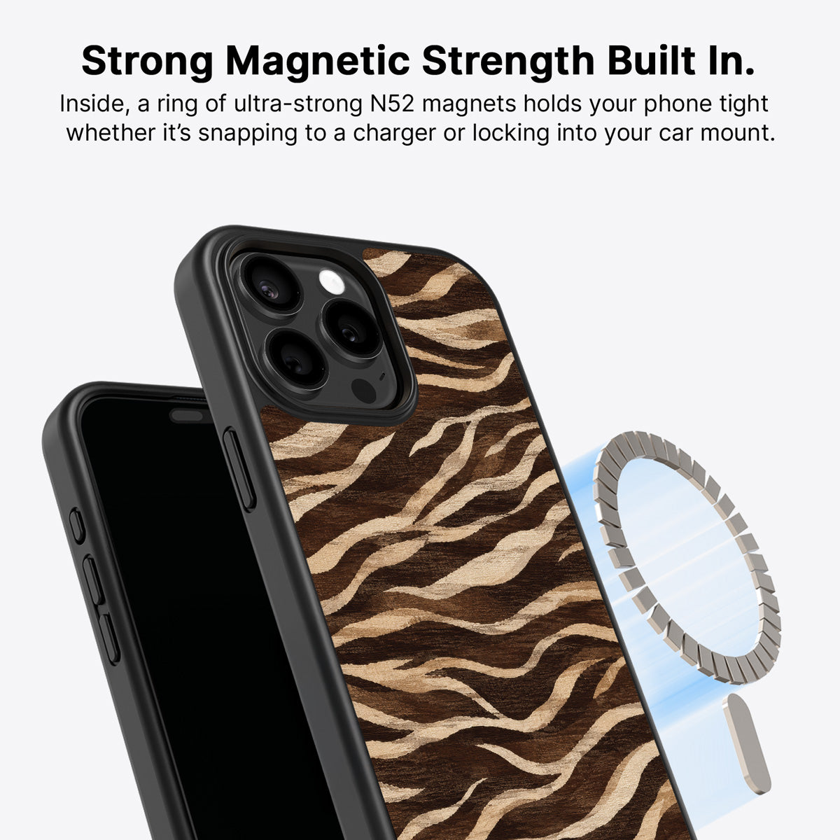 iPhone 15 Pro Max MagSafe case – Savanna Silk design