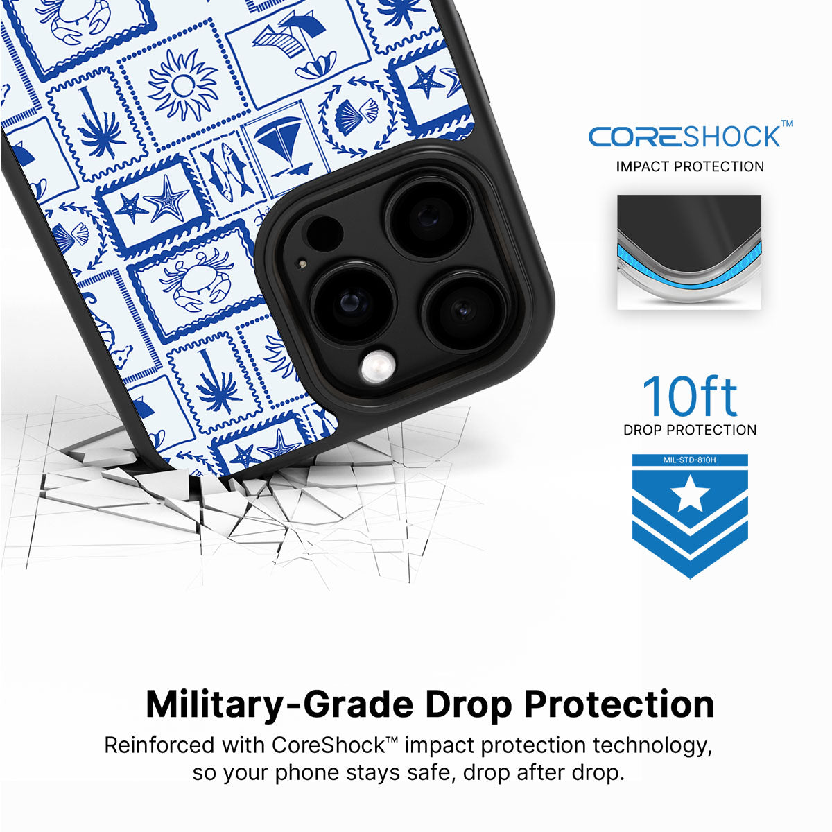 Seaside Sketches - iPhone 15 Pro Max Case #case type_core (magsafe), #case type_core (non magsafe)