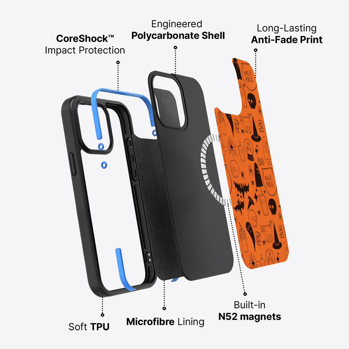 Spooky Nights - iPhone 15 Pro Max Case, #case type_core (magsafe)