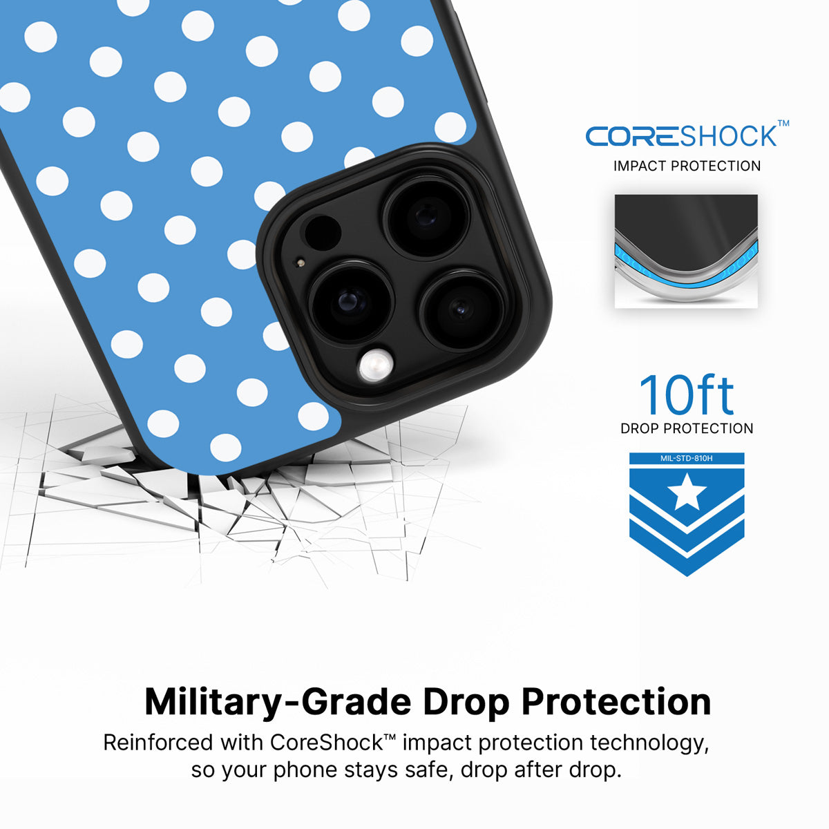 Summer Breeze iPhone 15 Pro Max case with drop protection