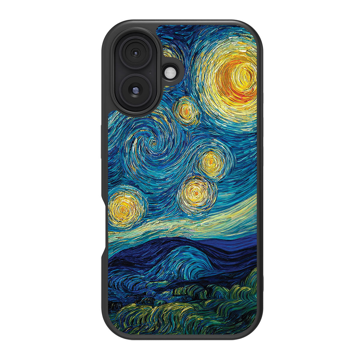 Astral Waves design back view – iPhone 16 case