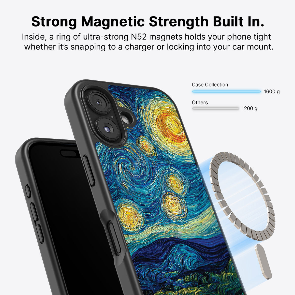 iPhone 16 MagSafe case – Astral Waves design