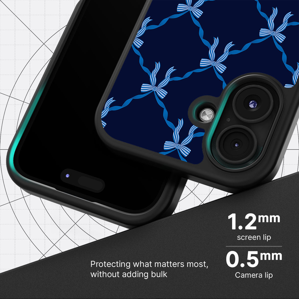 Azure Elegance - iPhone 16 Case