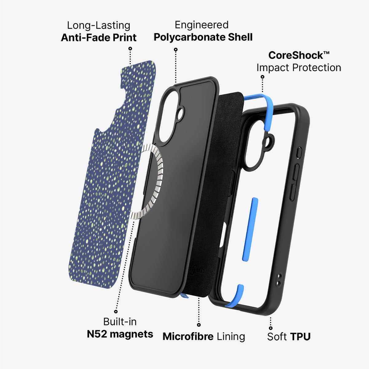 Blue Spring Dew - iPhone 16 Case #case type_core (magsafe)