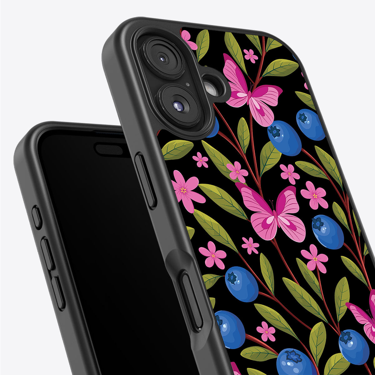 Blueberry Butterflies - iPhone 16 Case #case type_core (non magsafe)