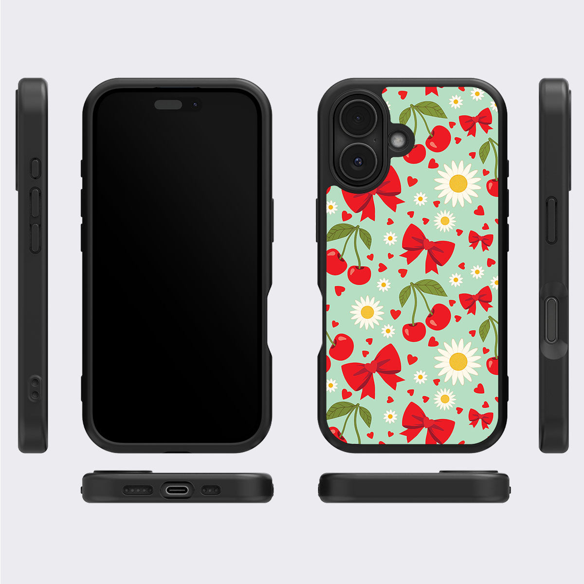 Blushing Bows - iPhone 16 Case #case type_core (magsafe), #case type_core (non magsafe)