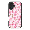 Pink Floral Designer iPhone 16 Case – Cherry Blossom | MagSafe