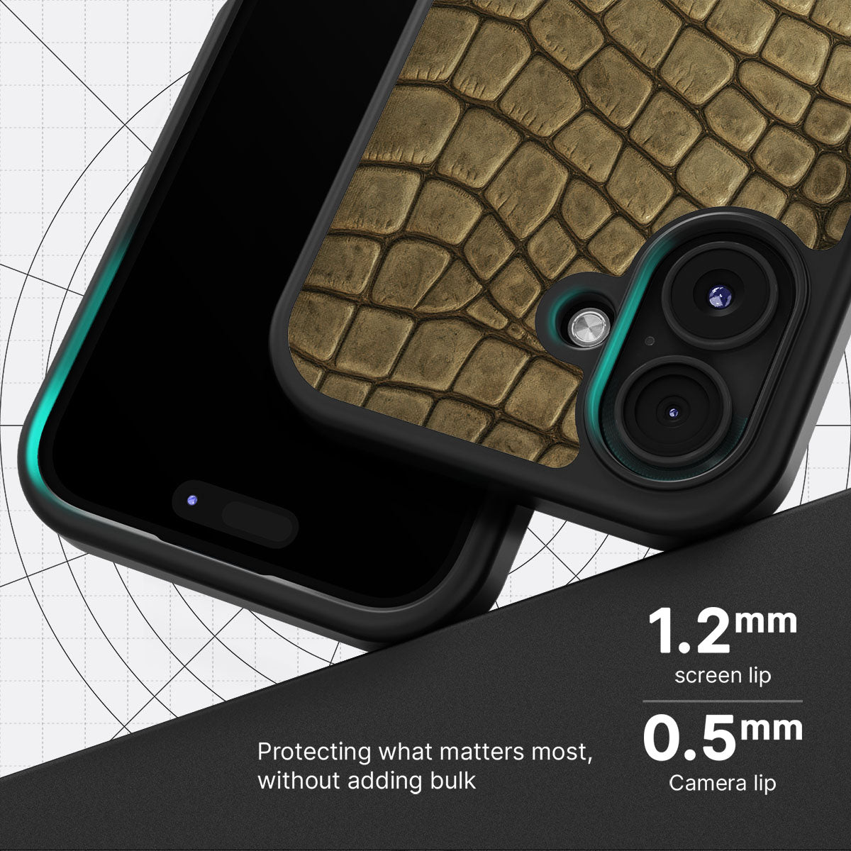 Croc Scales - iPhone 16 Case  #case type_core (magsafe), #case type_core (non magsafe)