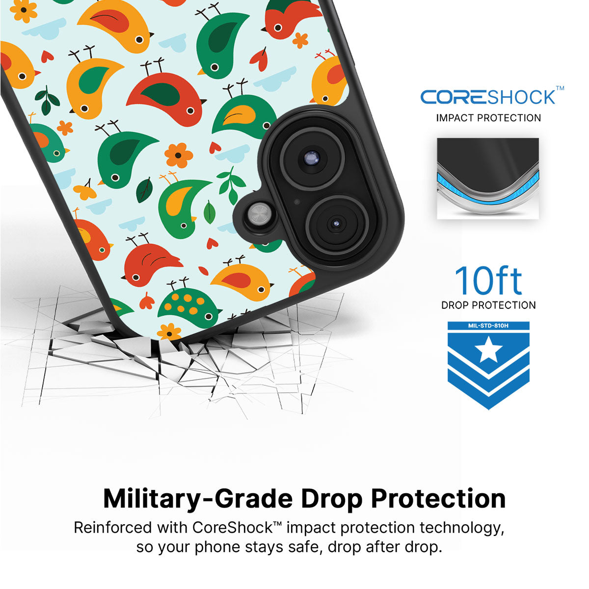 Feathered Friends - iPhone 16 Case #case type_core (magsafe), #case type_core (non magsafe)