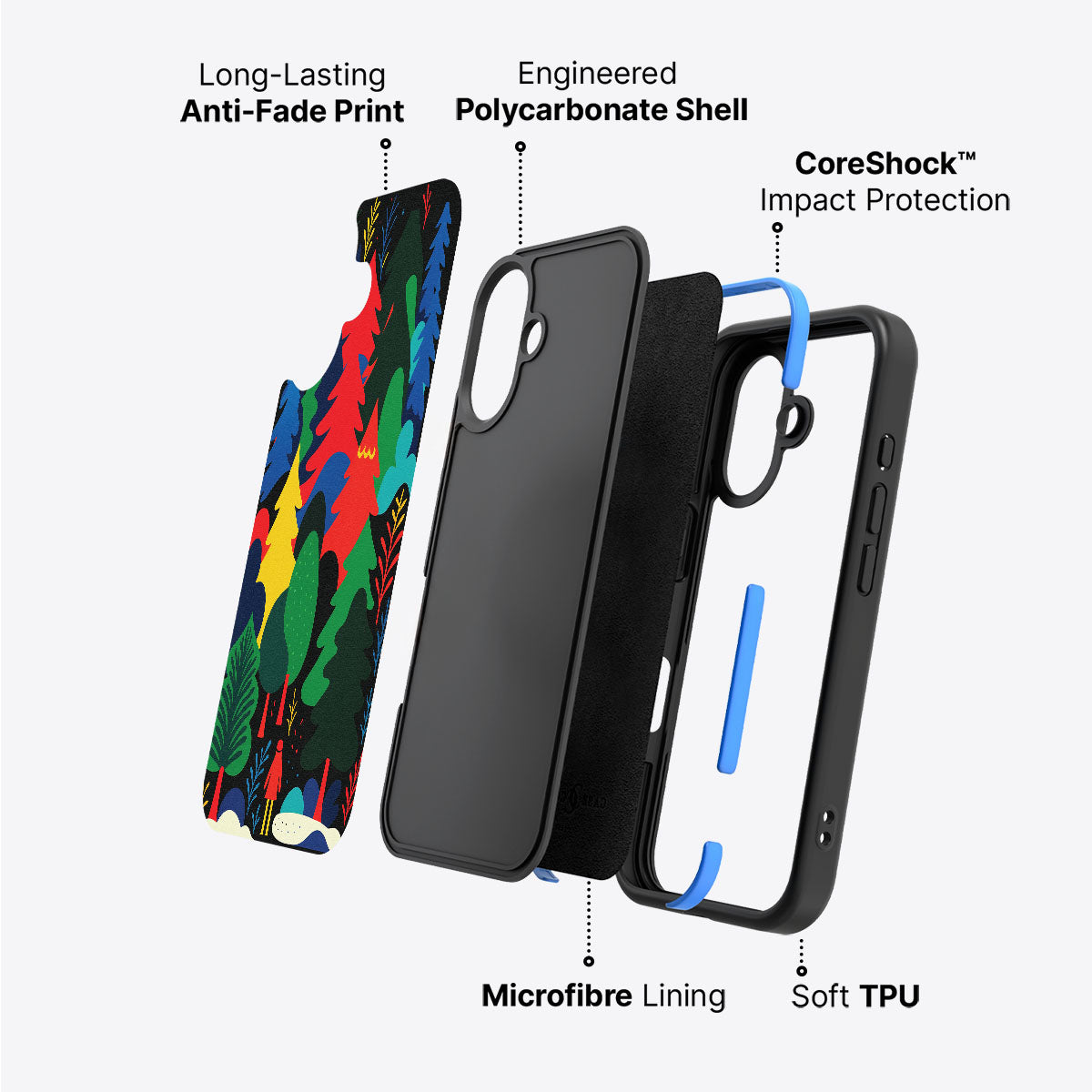 Forest Festivities - iPhone 16 Case #case type_core (non magsafe)