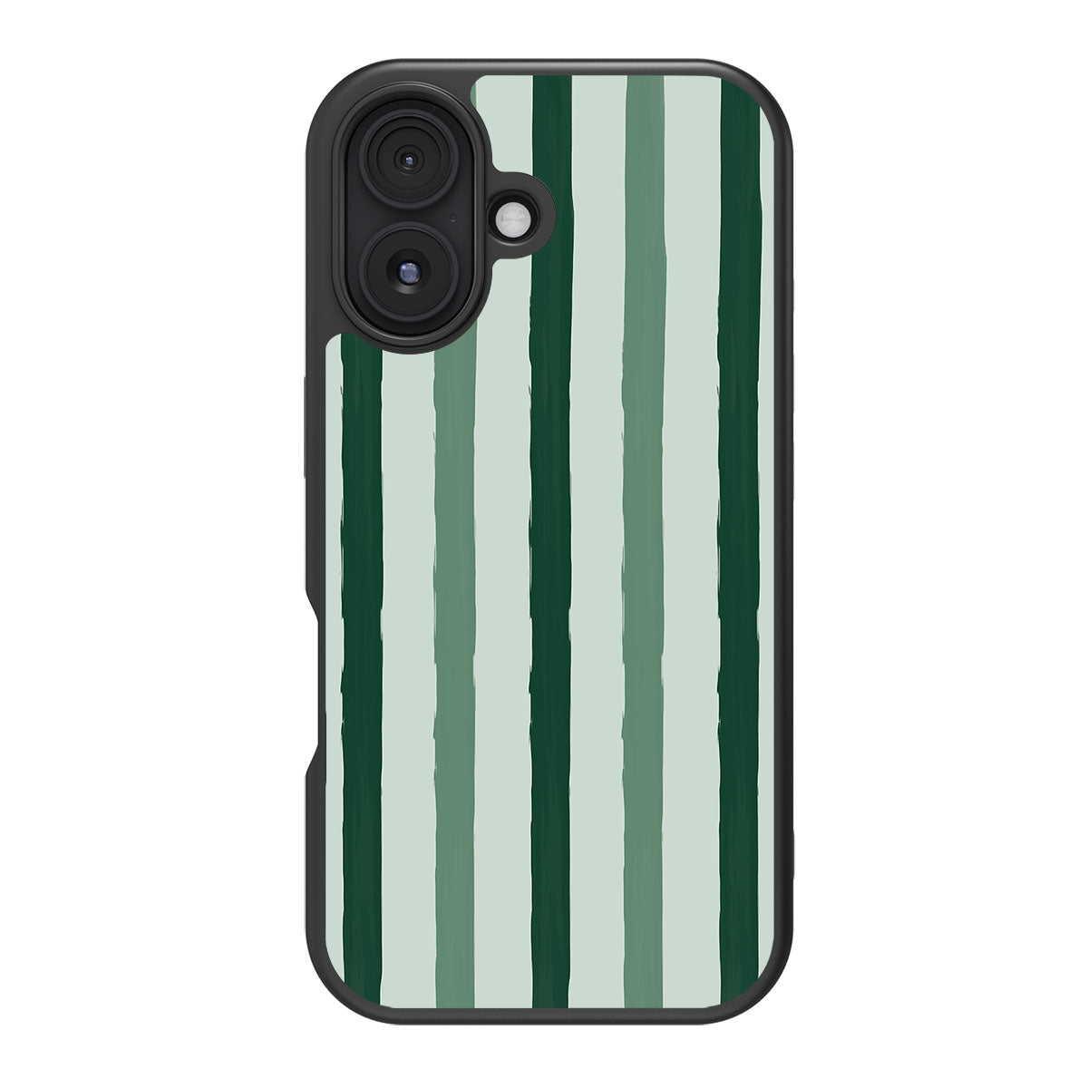 Green Watercolor Stripes - iPhone 16 Case #case type_core (magsafe), #case type_core (non magsafe)