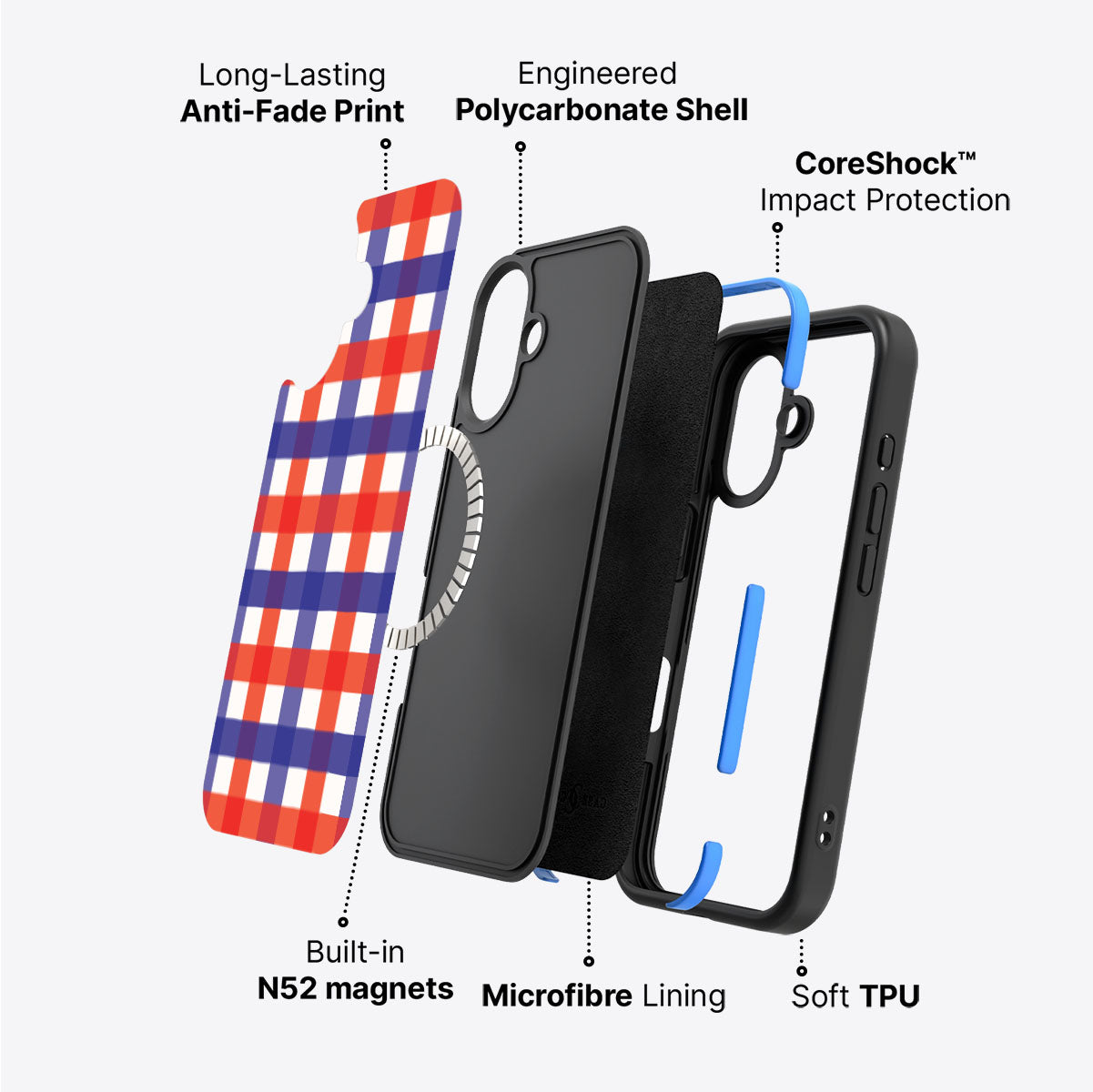 Heritage Checks - iPhone 16 Case #case type_core (magsafe)