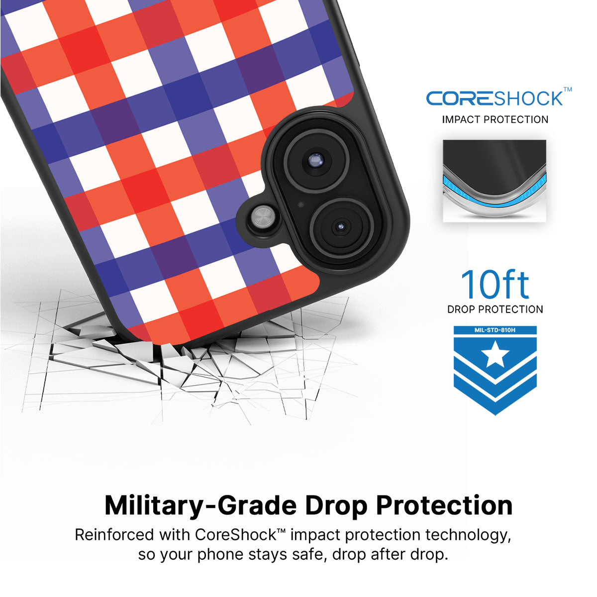 Heritage Checks - iPhone 16 Case #case type_core (magsafe), #case type_core (non magsafe)