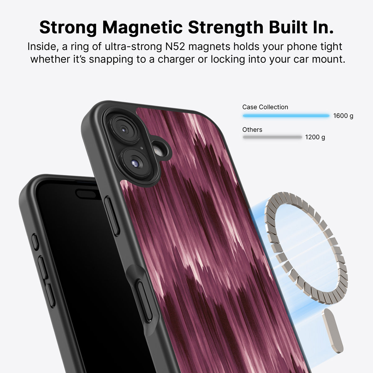 iPhone 16 MagSafe case – Ikat Haze design