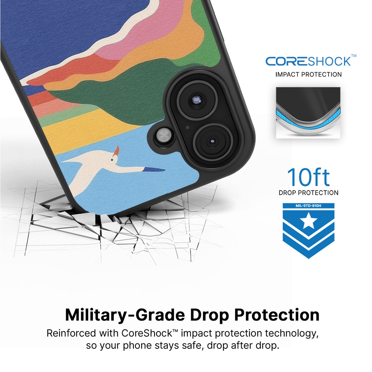 Joy Beach - iPhone 16 Case #case type_core (magsafe), #case type_core (non magsafe)