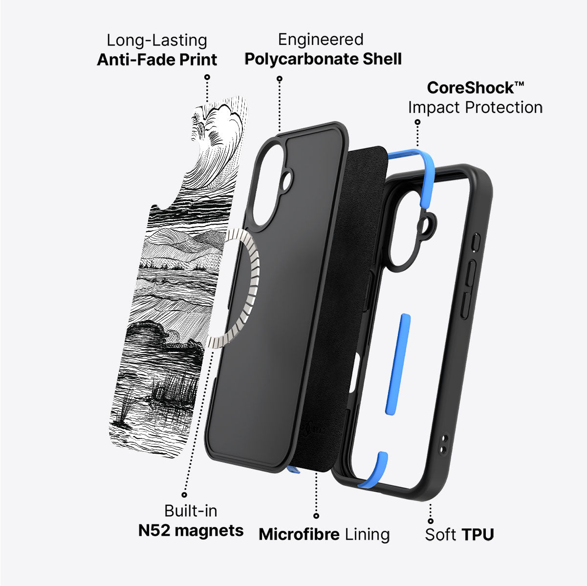 Linear Landscape - iPhone 16 Case #case type_core (magsafe)