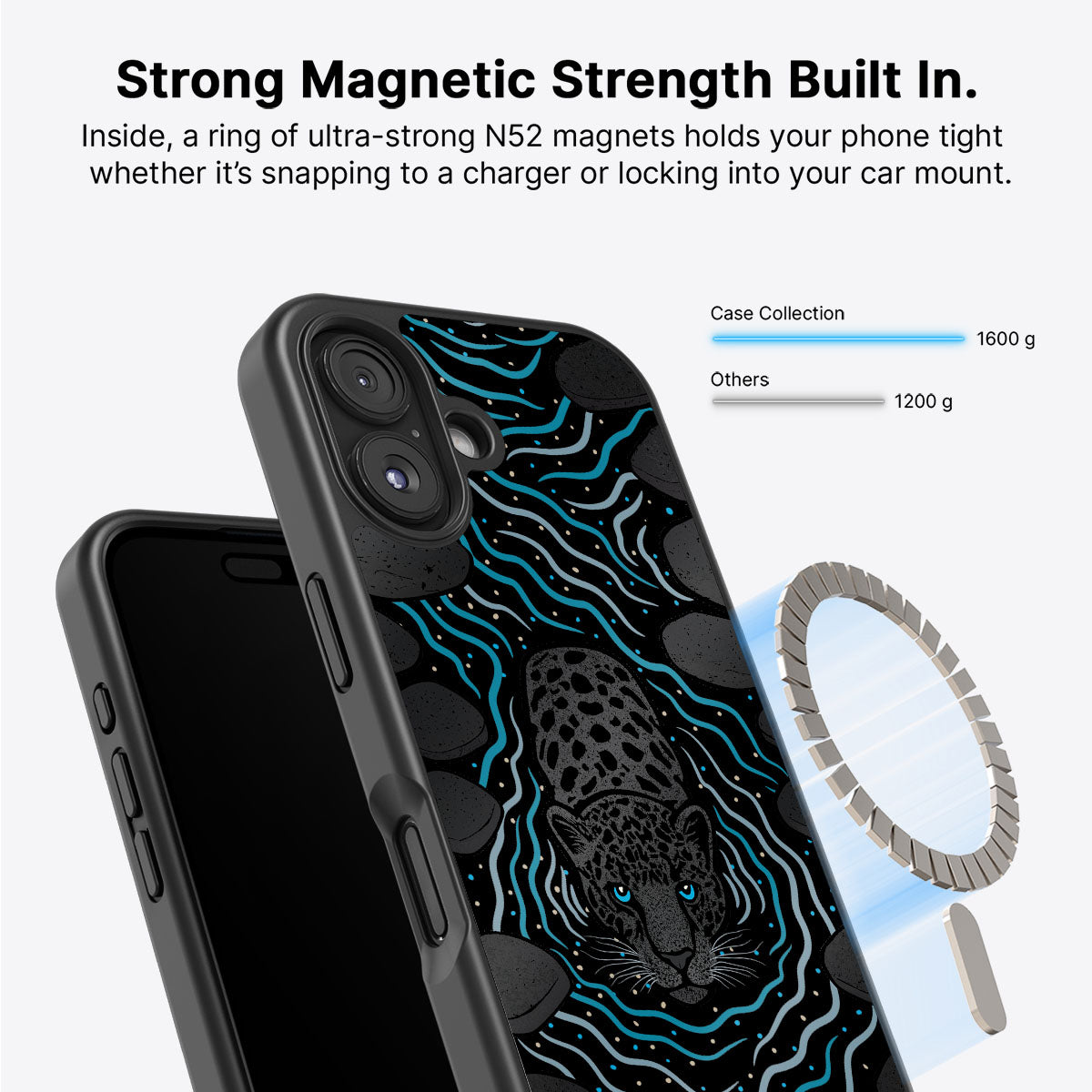 Midnight Panther - iPhone 16 Case, #case type_core (magsafe)