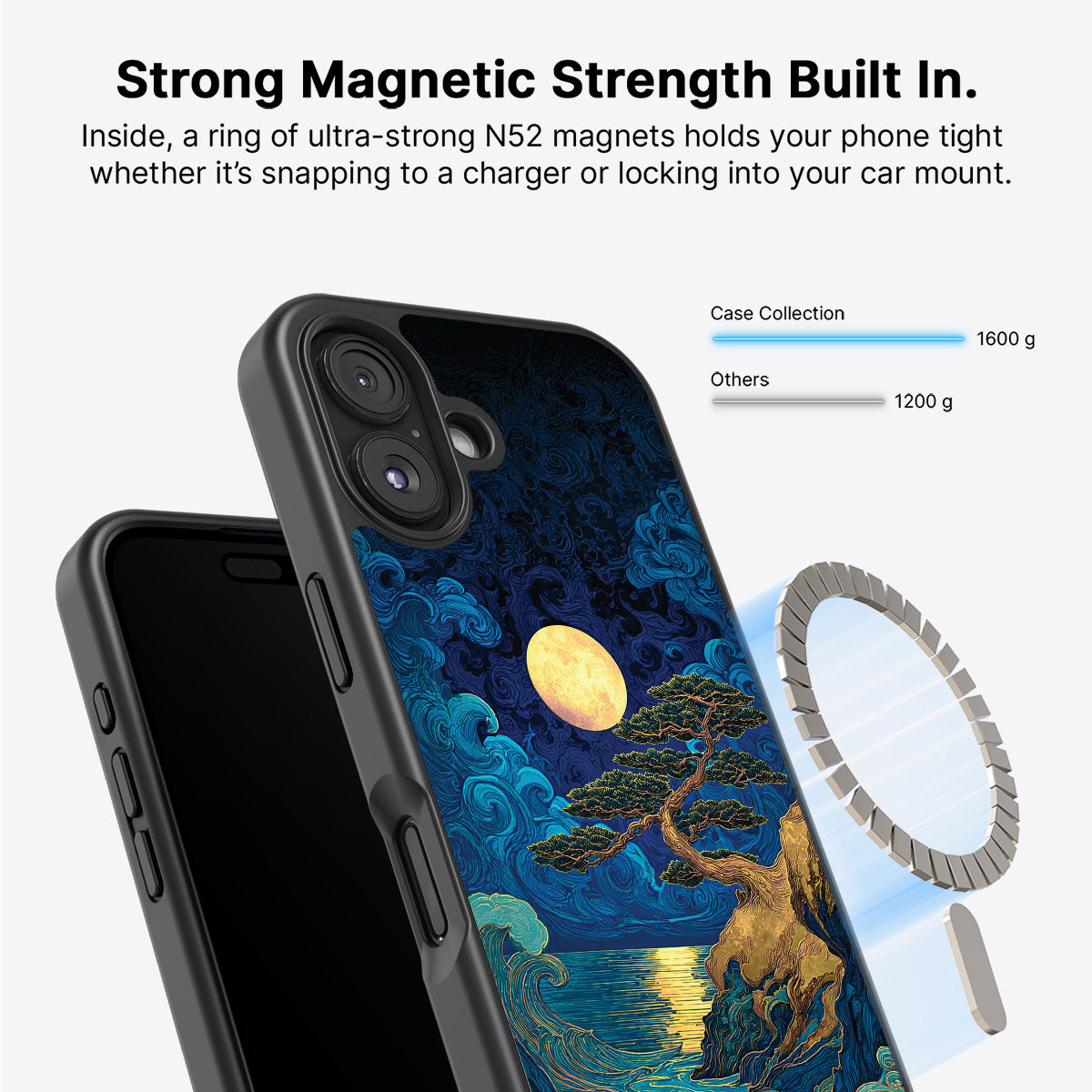 iPhone 16 MagSafe case – Moonlit Tide design