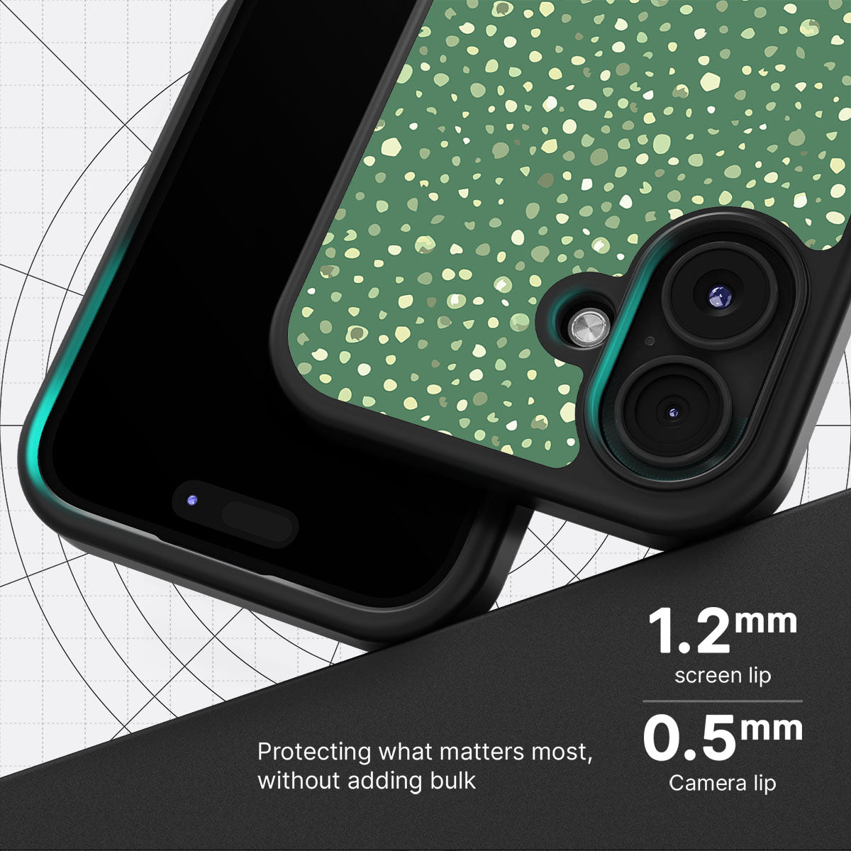 Moss Mosaic - iPhone 16 Case #case type_core (magsafe), #case type_core (non magsafe)