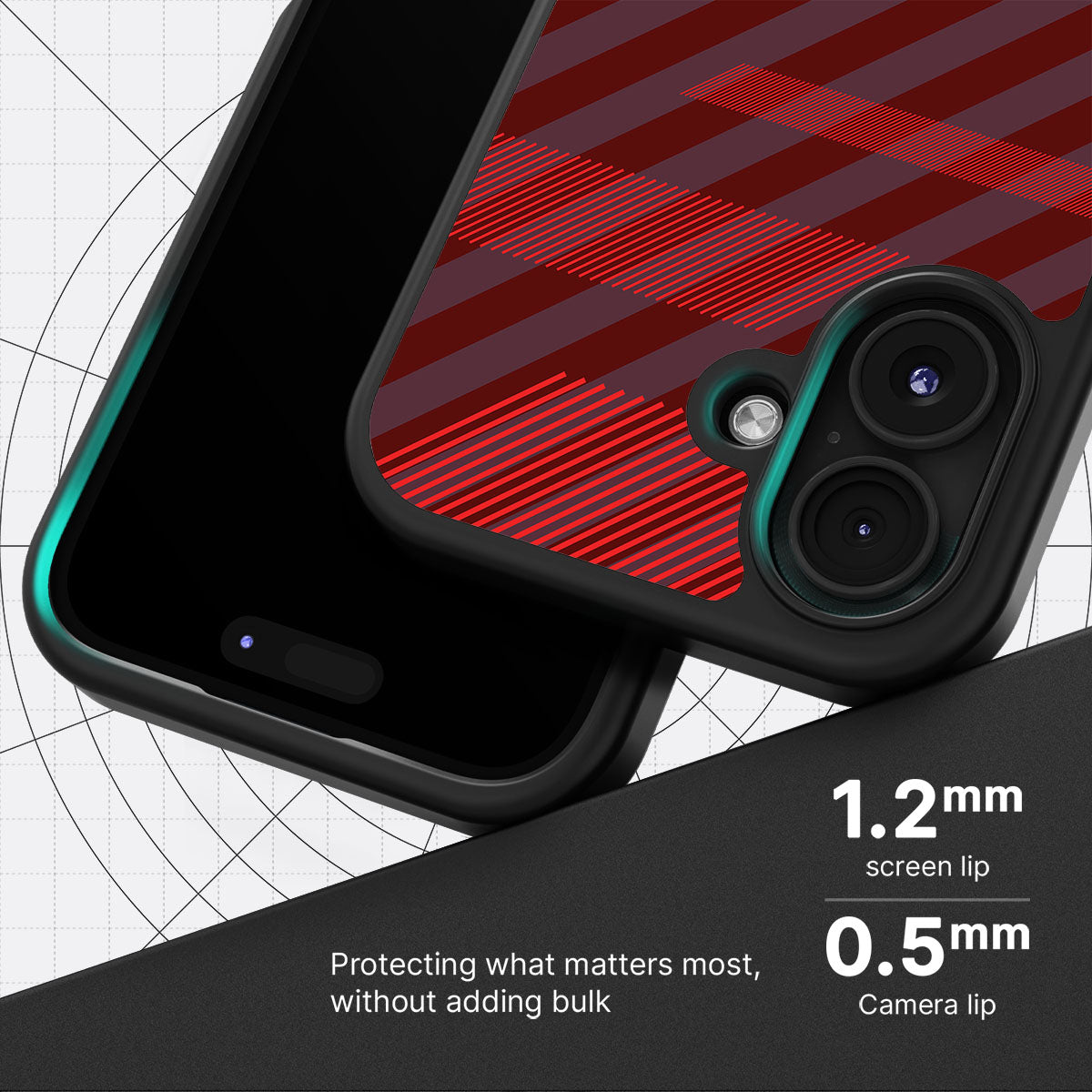 Orange Twill Play - iPhone 16 Case #case type_core (magsafe), #case type_core (non magsafe)