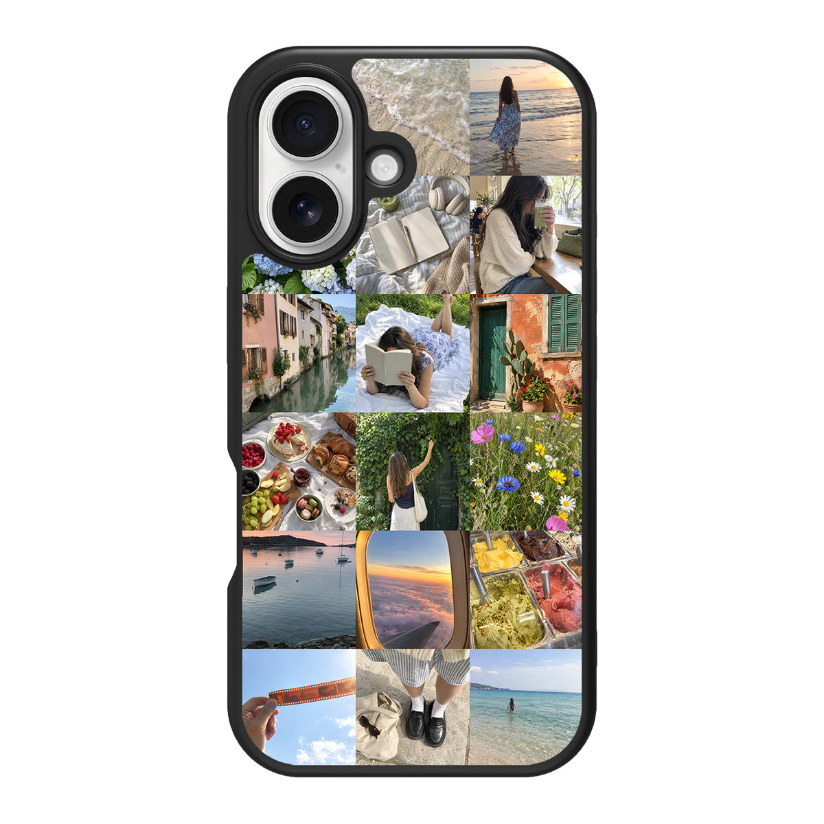 Personalised iPhone 16 case – 18-photo collage design