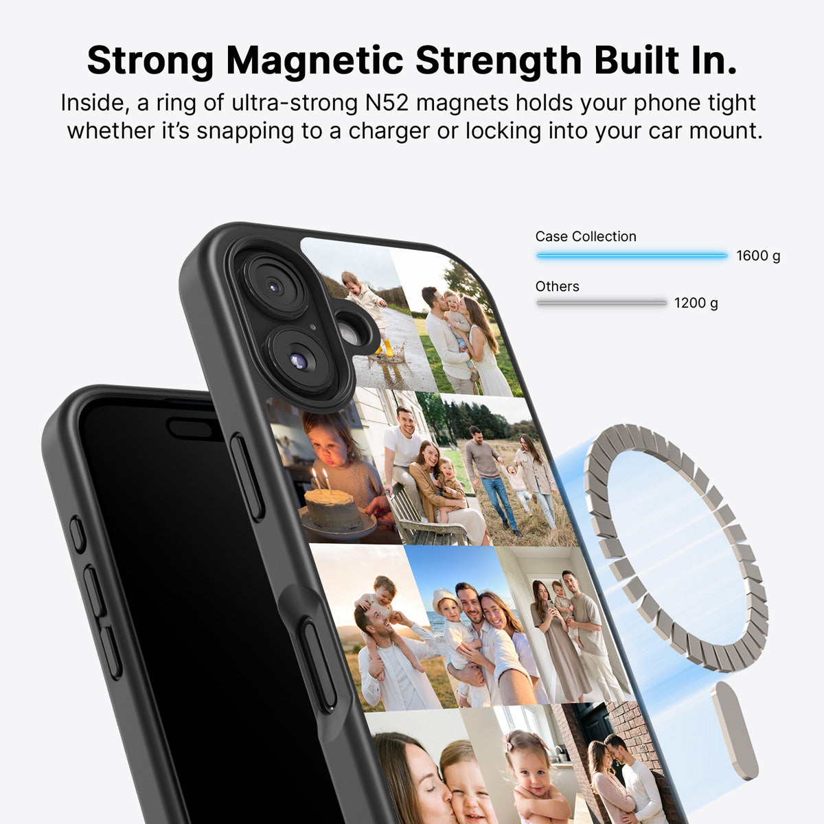 iPhone 16 MagSafe case – personalised photo collage