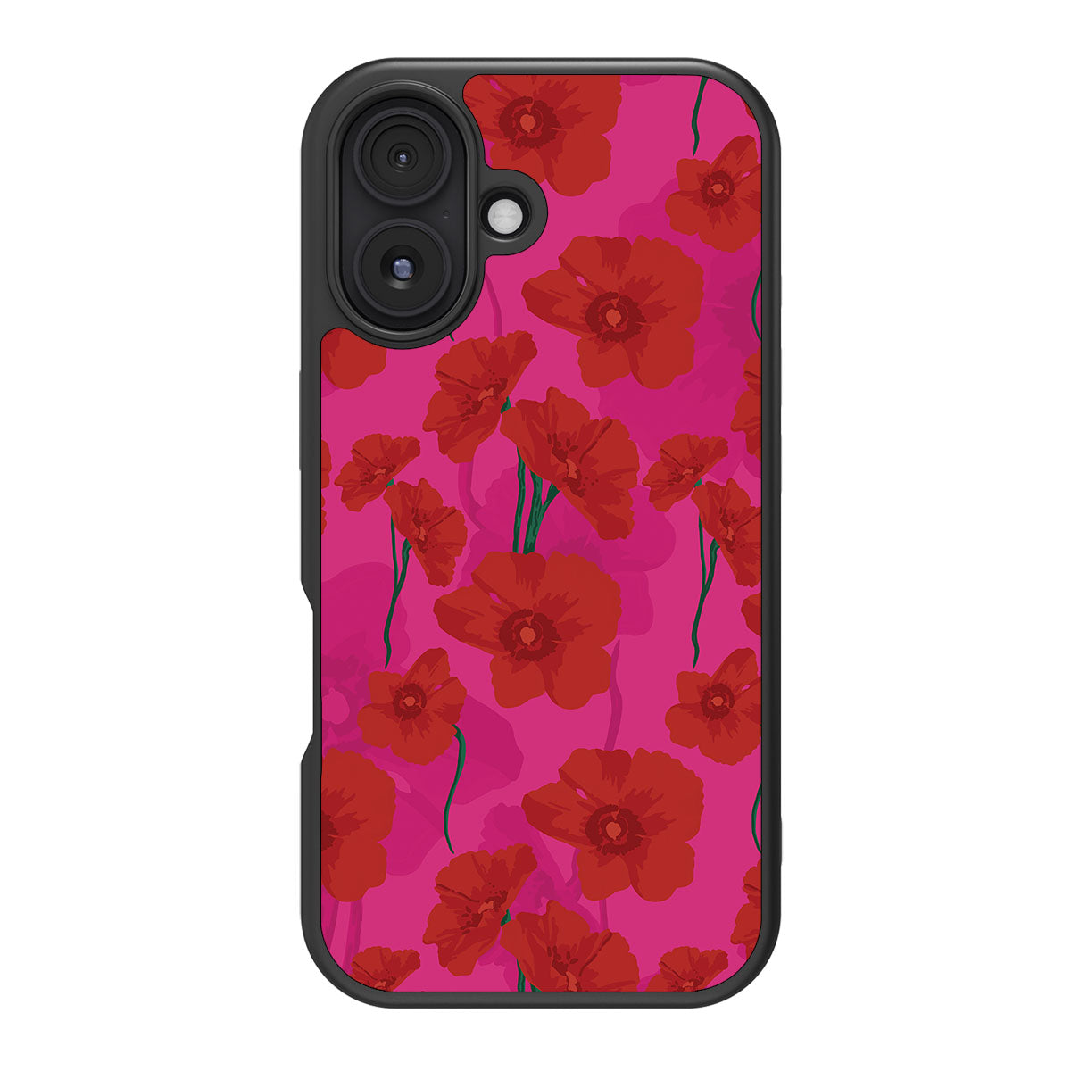 Pink Poppies - iPhone 16 Case #case type_core (magsafe), #case type_core (non magsafe)