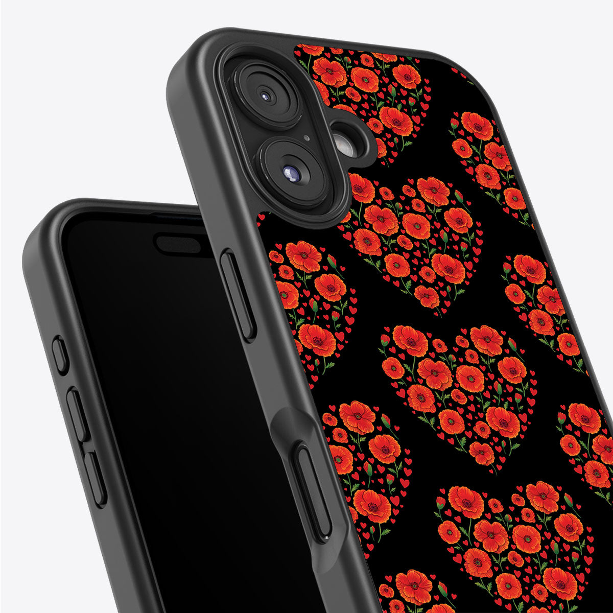 Poppy Heart - iPhone 16 Case #case type_core (non magsafe)