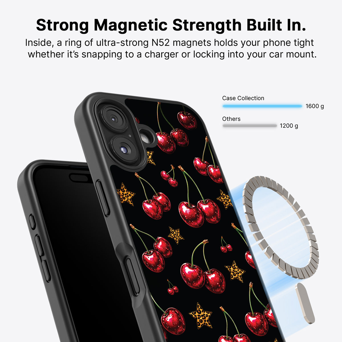 iPhone 16 MagSafe case – Rebel Cherry design