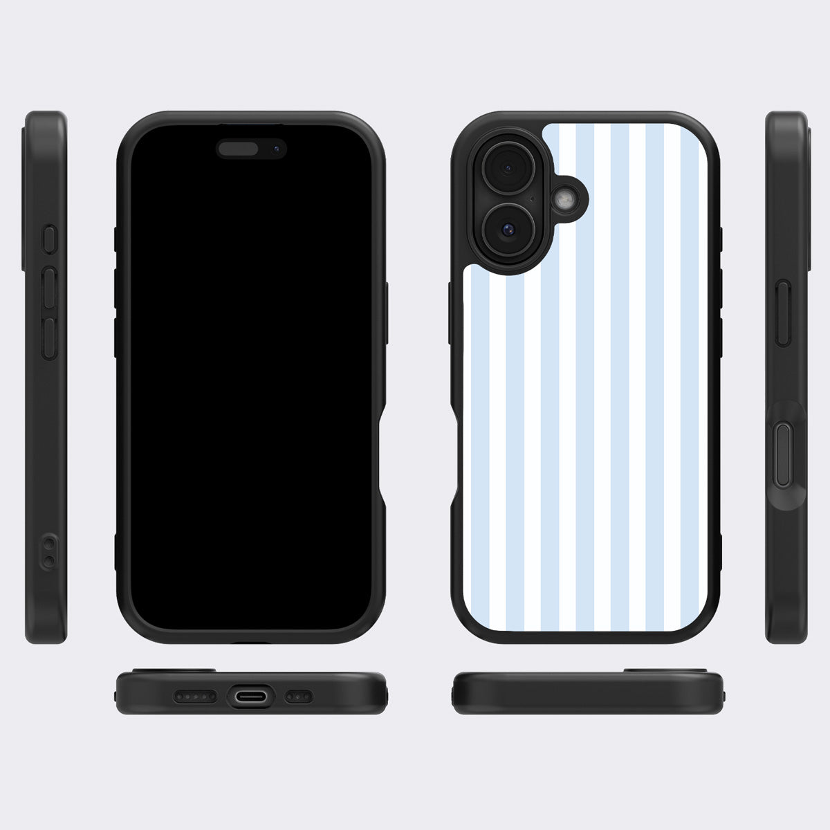 Riviera iPhone 16 case cover – multi-angle view
