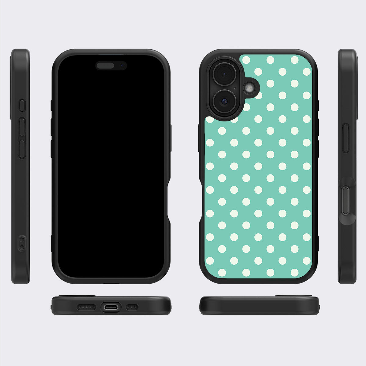 Sea Pearls iPhone 16 case cover – multi-angle view