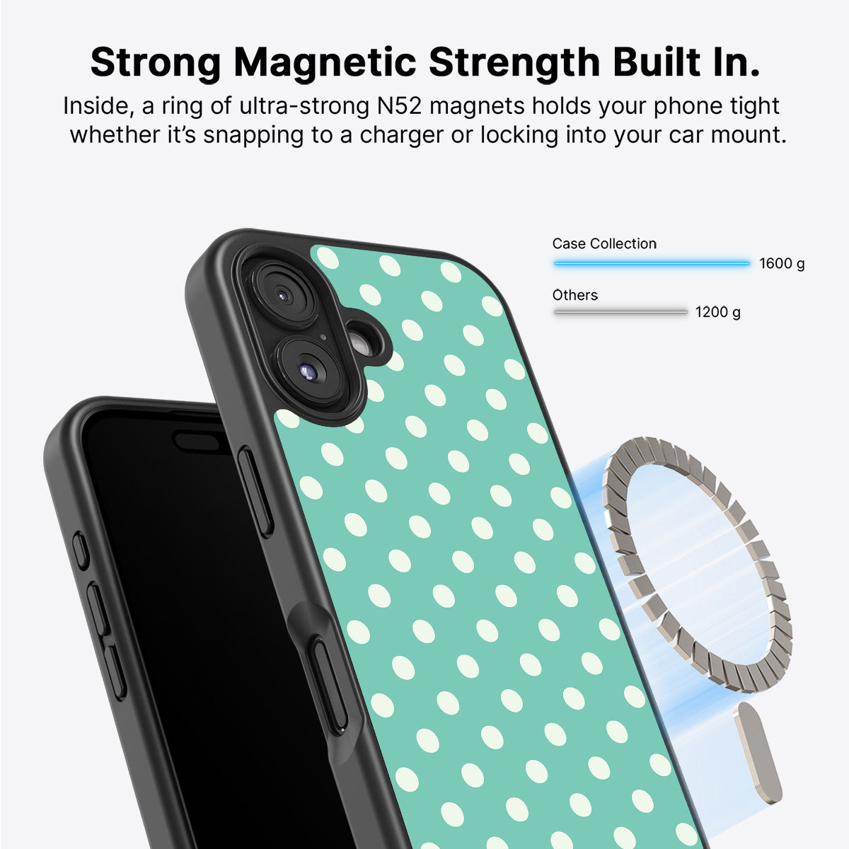 iPhone 16 MagSafe case – Sea Pearls design
