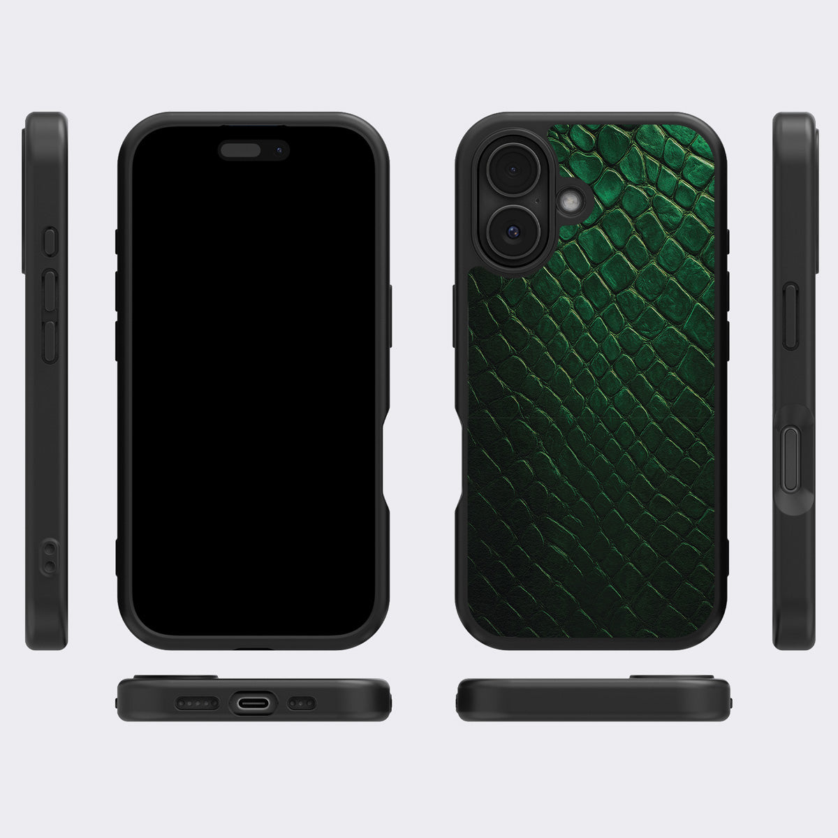 Green Designer iPhone 16 Case – Slytherin Senses | MagSafe