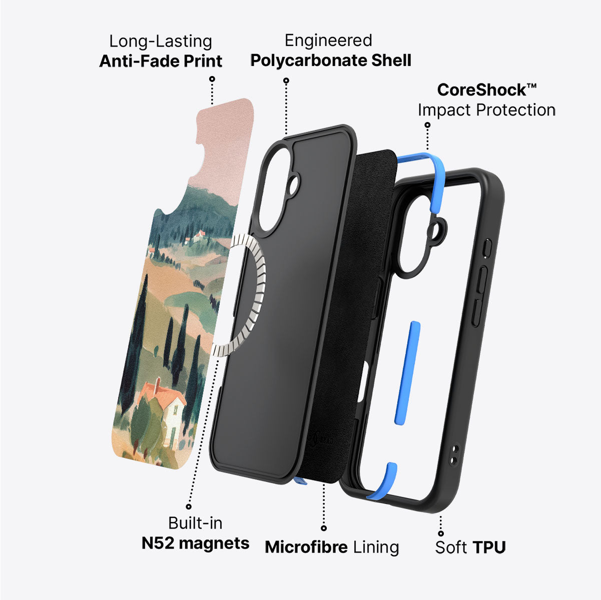 Tuscan Holiday - iPhone 16 Case #case type_core (magsafe)