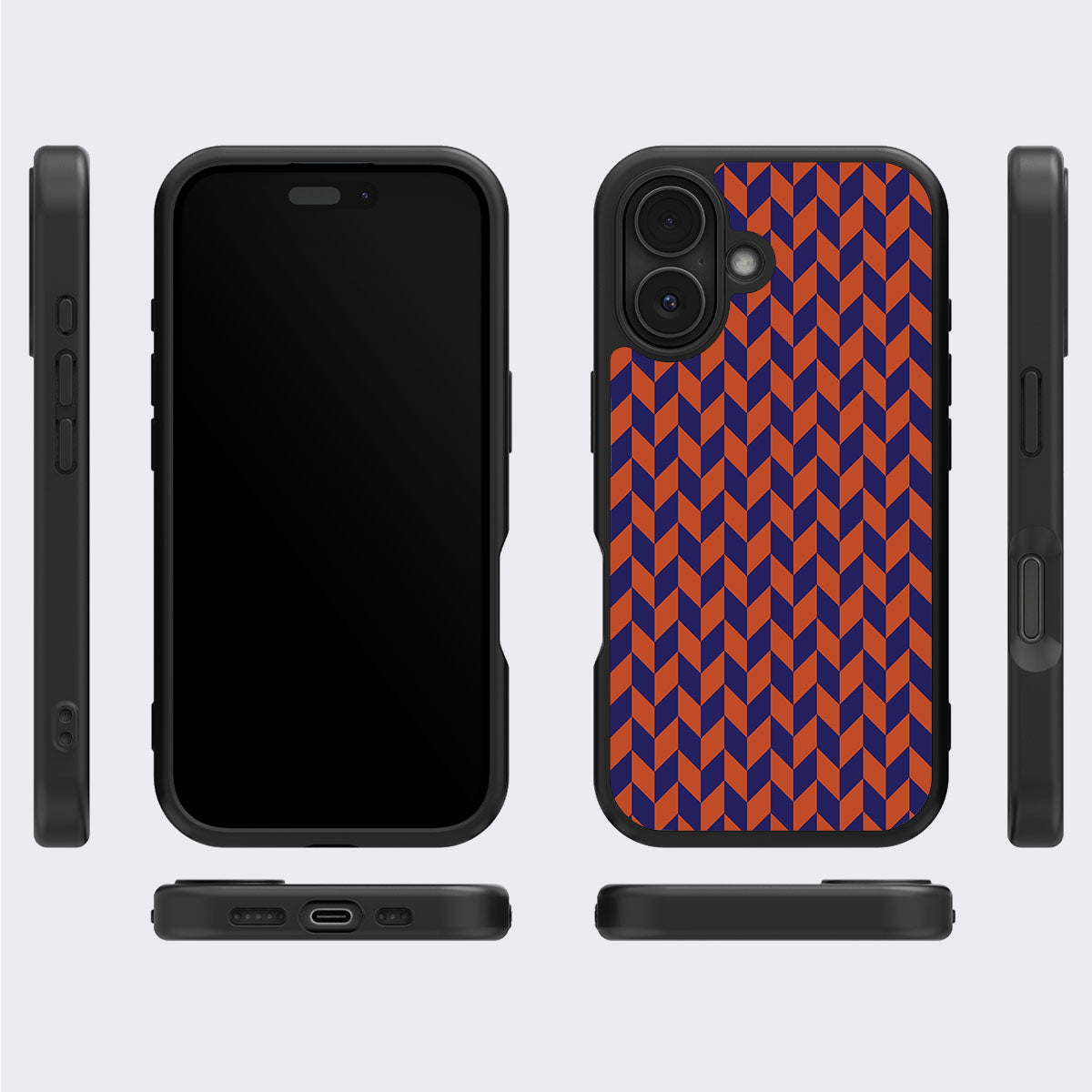 Twilight Chevron - iPhone 16 Case #case type_core (magsafe), #case type_core (non magsafe)